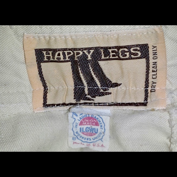 HAPPY LEGS Vintage 70s Boho Denim A-line Funky Zigzag Skirt - Picture 5 of 5